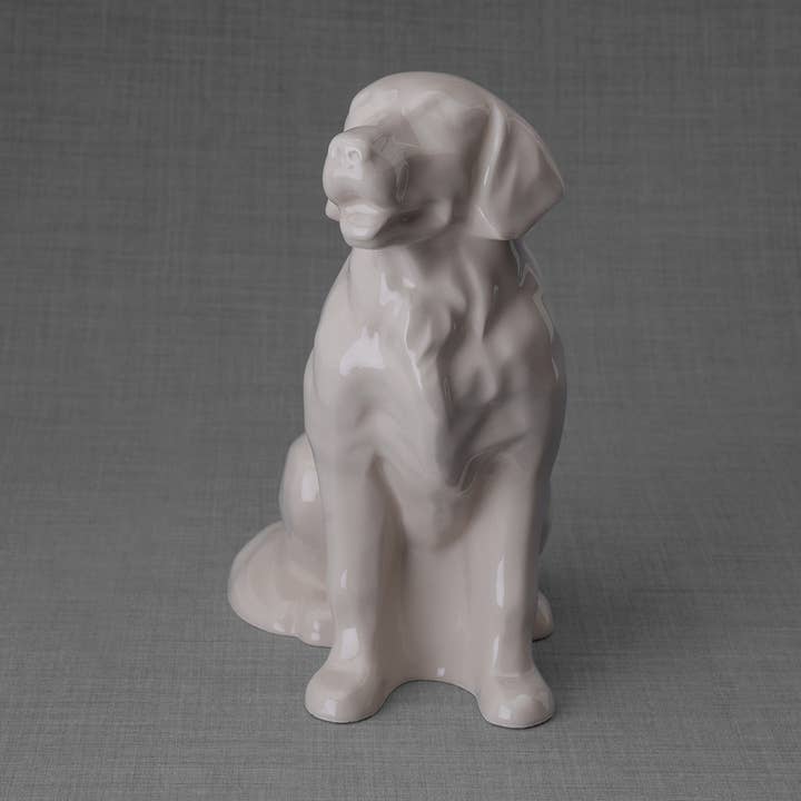 Golden Retriever Tierurne, transparent | Keramik für den Großhandel von Pulvis Art Urns