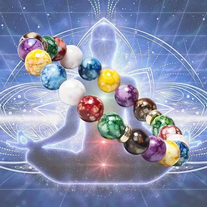 Magnifique Hearts - Wholesale Beaded Bracelet - Chakra Bracelet: Chakra Beads, Unisex Positive Vibes Energy