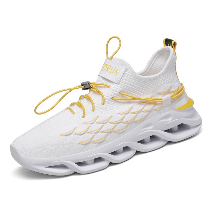 Lightweight Lace-Up Nubuck Mesh Running Shoe for wholesale by Calseosvic