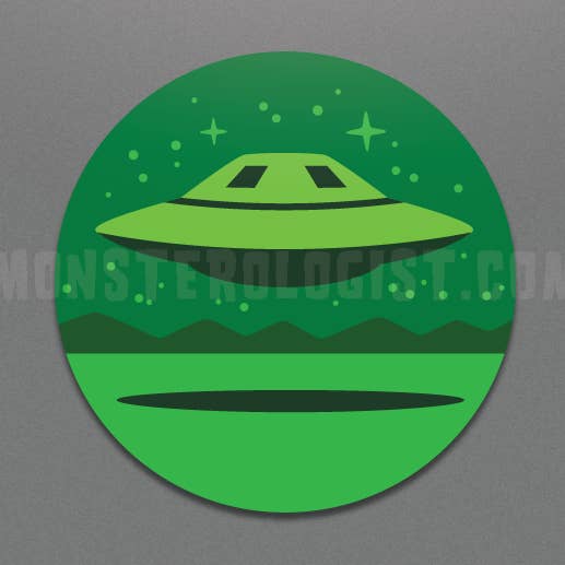 Area 51, Nevada Ufo Circle Sticker for wholesale by Monsterologist