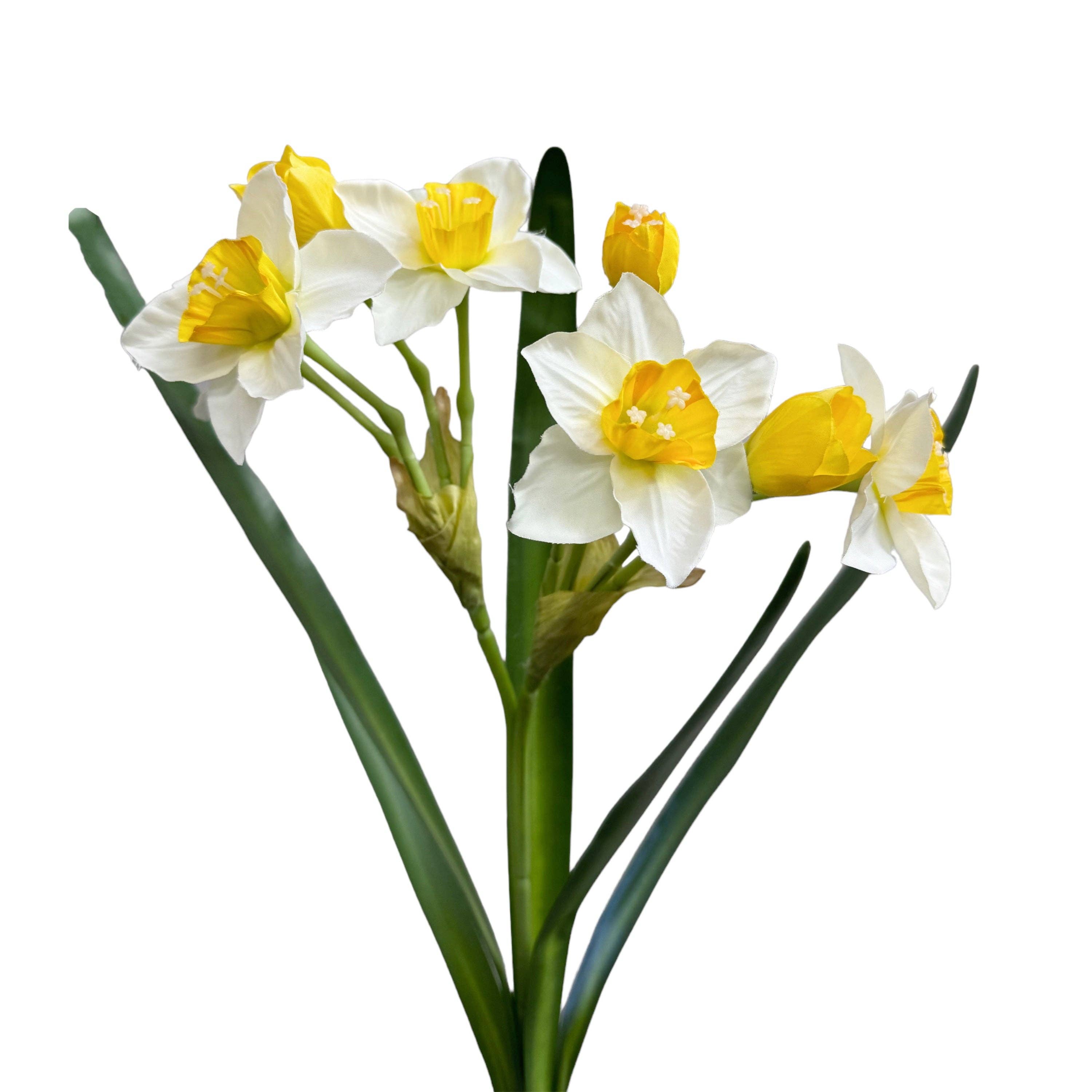 Sun Decorer - Wholesale Artificial Flowers - Flexible Artificial Daffodil Stem, 22 Inches1