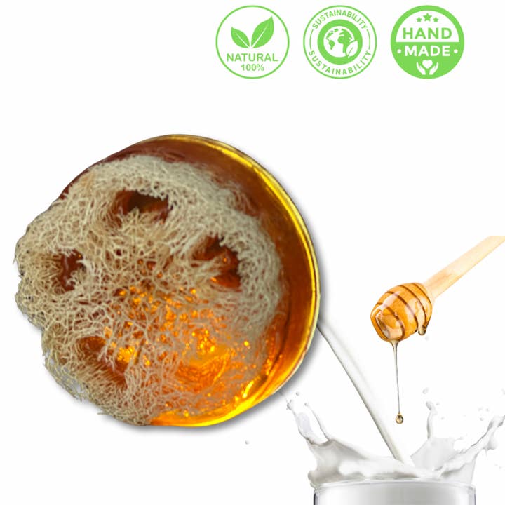 Milch & Honig Seife – Luffa Rund für den Großhandel von De Vitamineshop bv