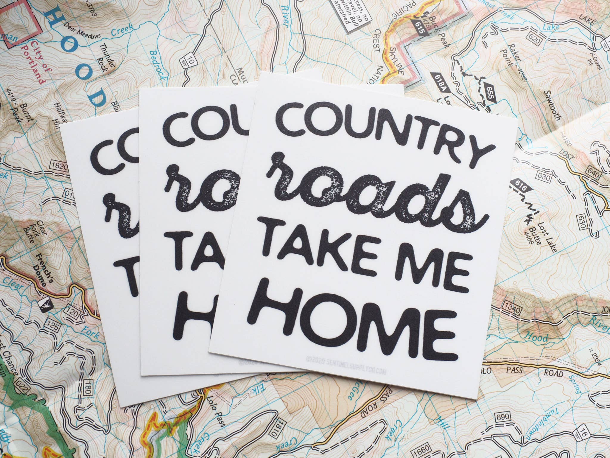 Sentinel Supply - Wholesale Sticker - Take Me Home Country Roads Sticker, Cute Lyrics Decal6