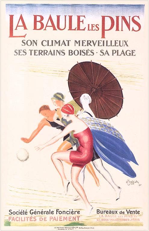 Found Image Press - Wholesale Magnet - Magnet TS-277 Travel Poster, La Baule des Pins0