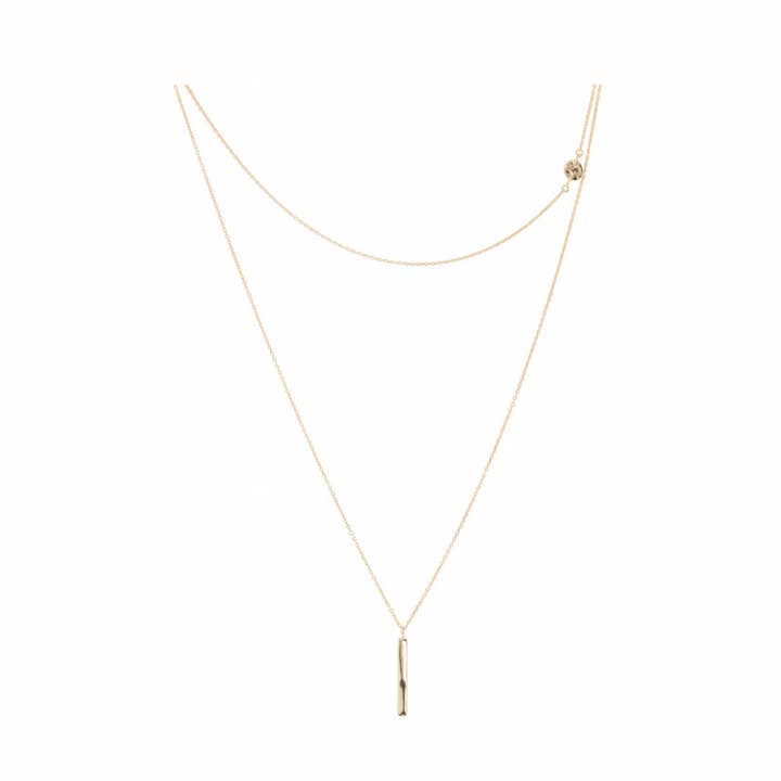 Collier Drop Drapé doré pour la vente par House Thirteen