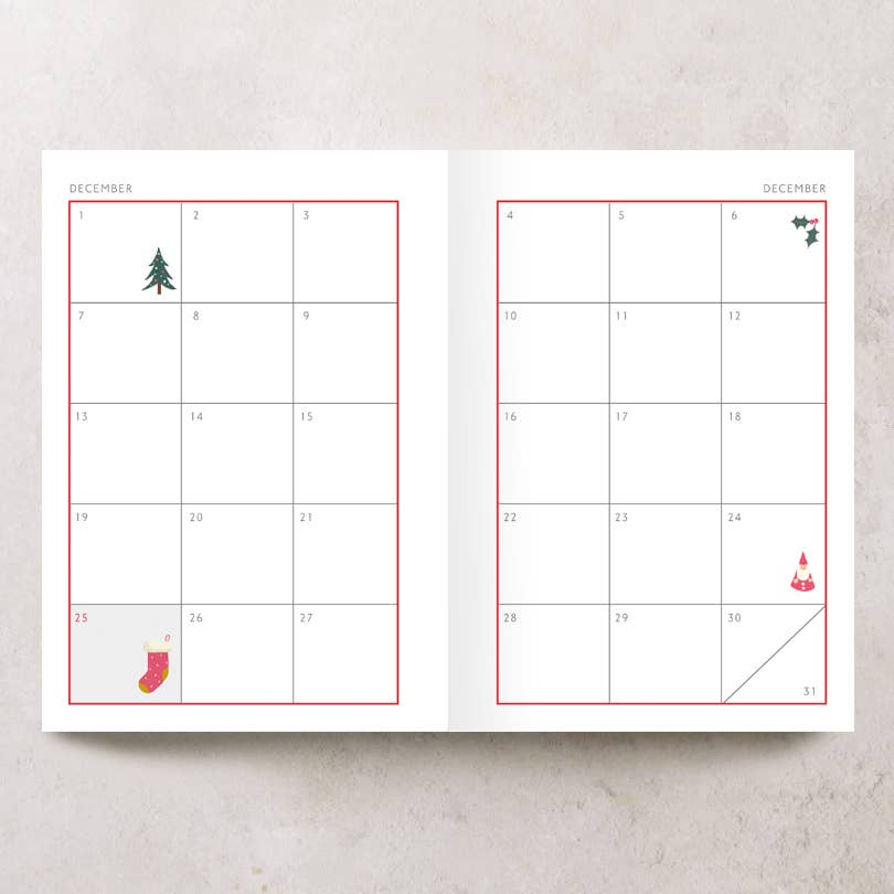 The Personalised Stationery Company Ltd - Wholesale Planner - Christmas Planner2