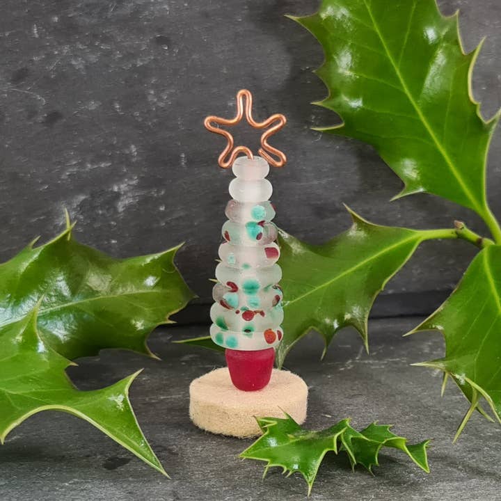 A Little Trinket - Wholesale Christmas Decoration - Lampwork Glass Mini Christmas Tree Ornament - Free standing6