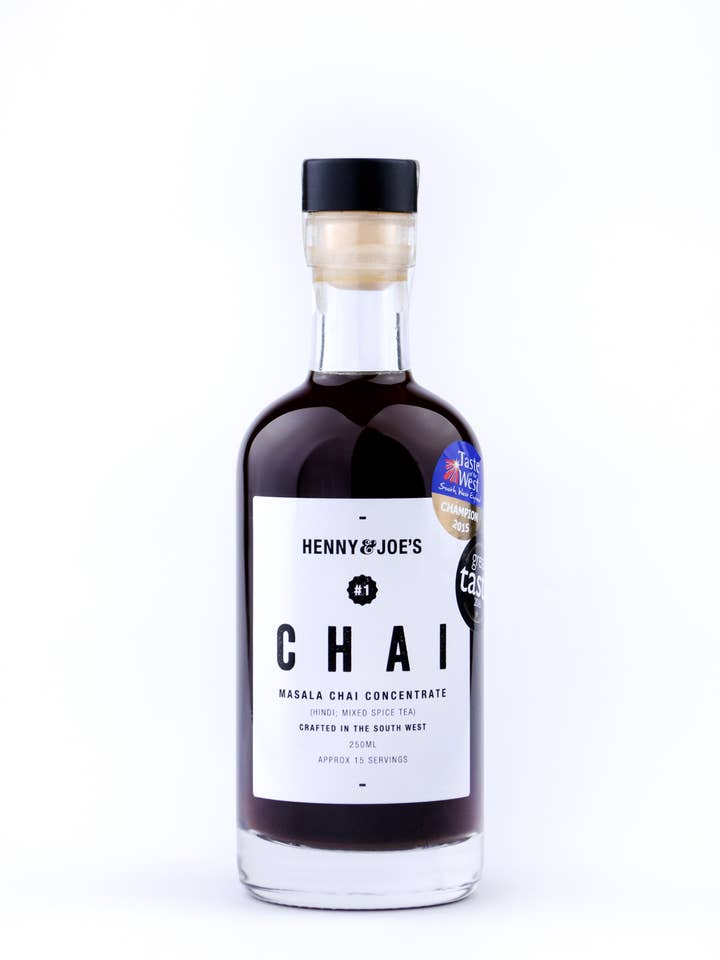 250ml masala chai for wholesale by Henny and Joe's Chai