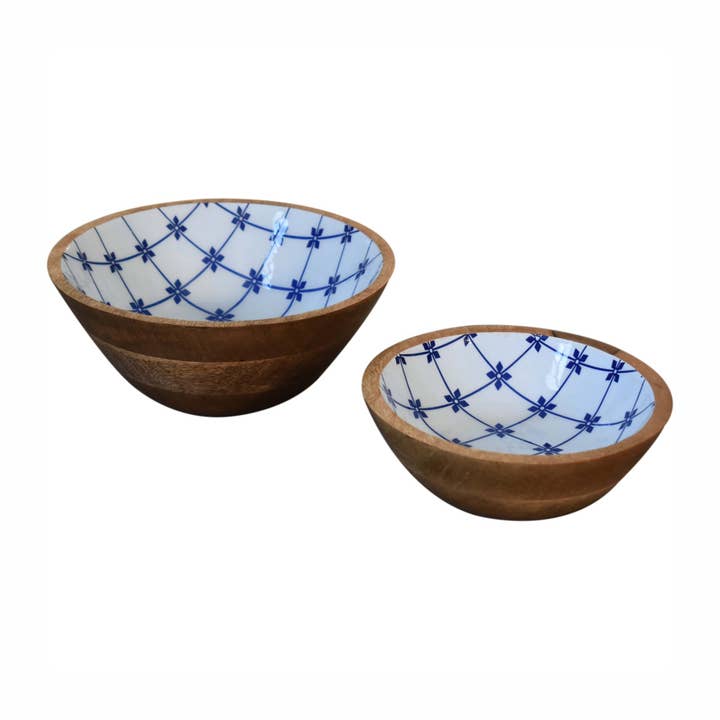 Blue and White Bowl Set of 2 for wholesale by Artisan Furniture
