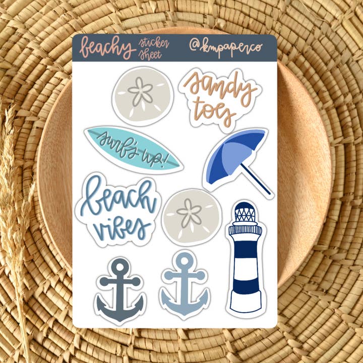 Adesivi per scrapbooking da spiaggia per la vendita all'ingrosso da parte di Shop Katherine Marie