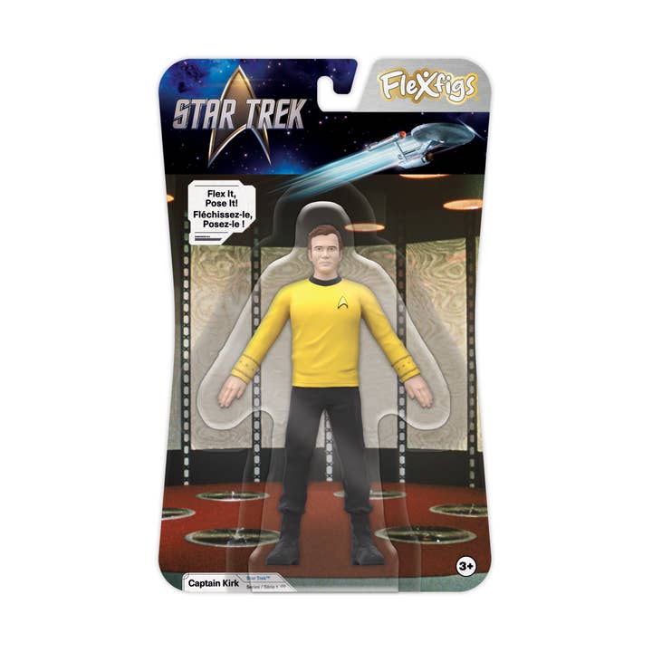 FLEXFIGS STAR TREK: CAPTAINS "JAMES T. KIRK" for wholesale by NJ Croce Co., Inc.