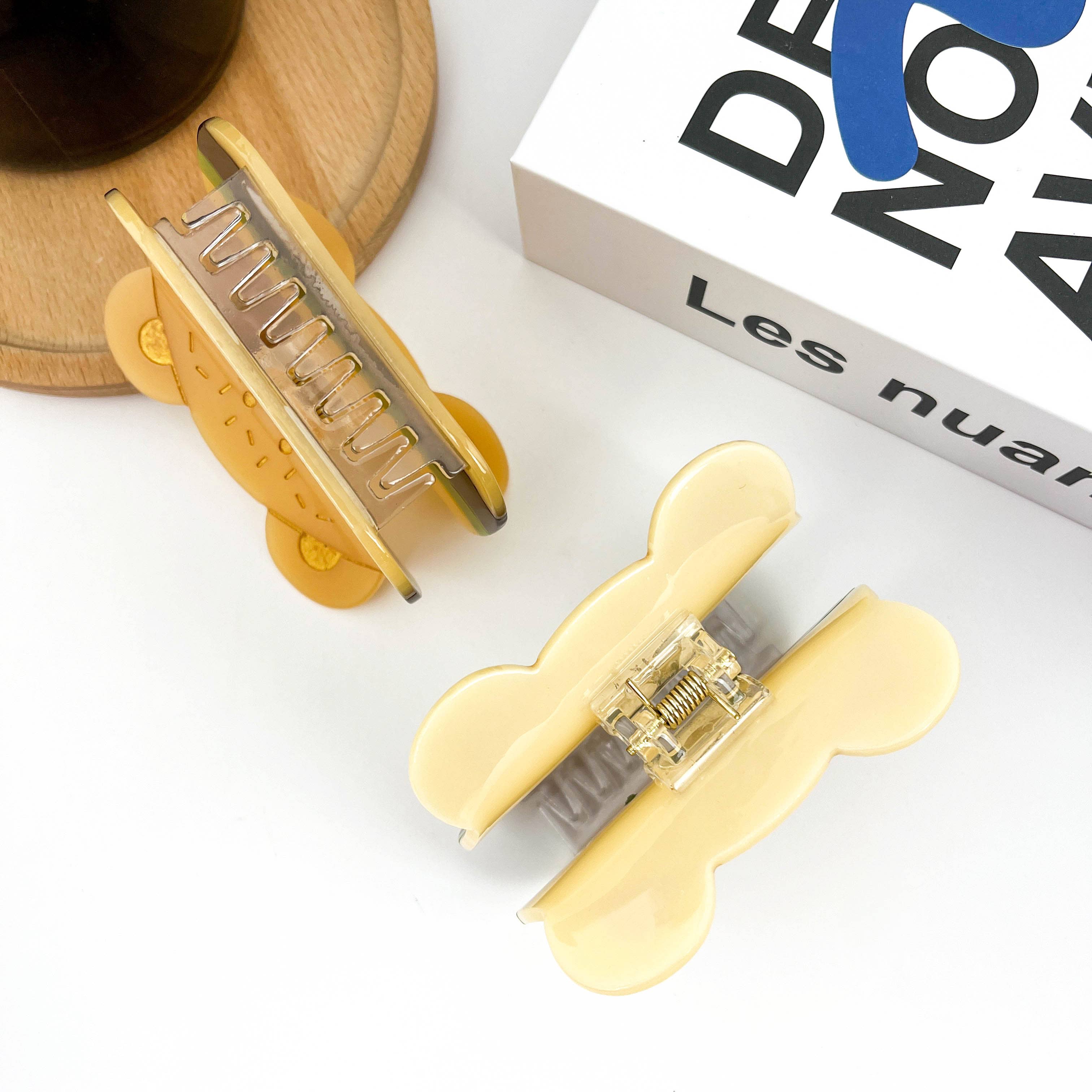 TheDivaSoap - Vendita all'ingrosso Fermaglio per capelli - Donna - Fermaglio per capelli Hamburger Bear, clip ad artiglio in acetato4