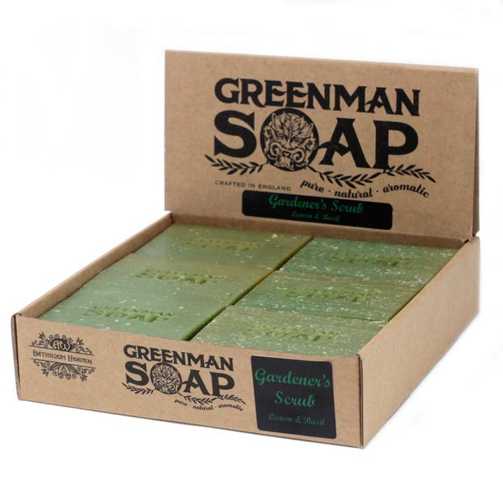 Ancient Wisdom - Wholesale Bar Soap - Greenman Soap 100g - Gardener's Scrub