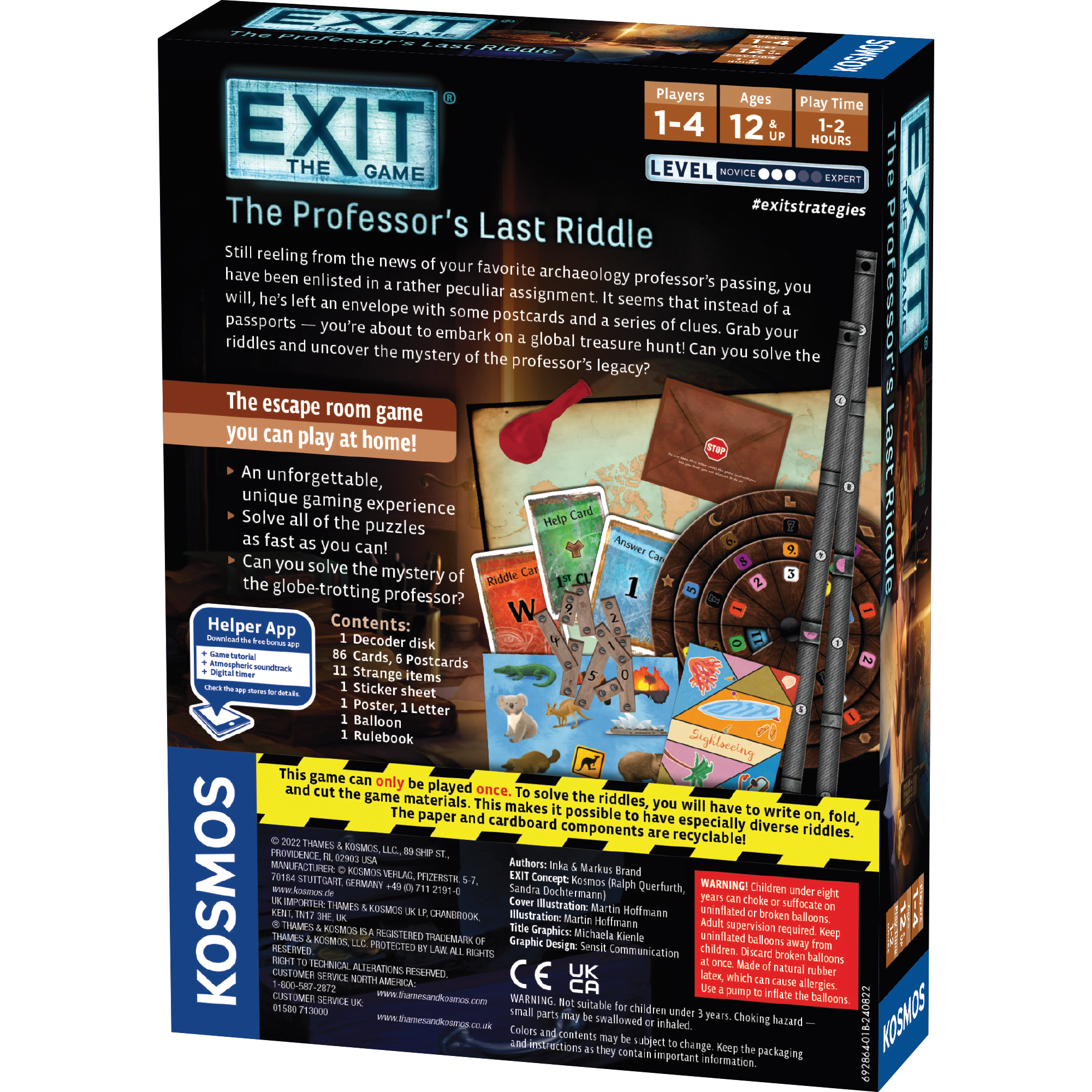 Thames & Kosmos UK LP – Großhandel Brettspiele – EXIT: Das letzte Rätsel des Professors - Escape Room Brettspiel2