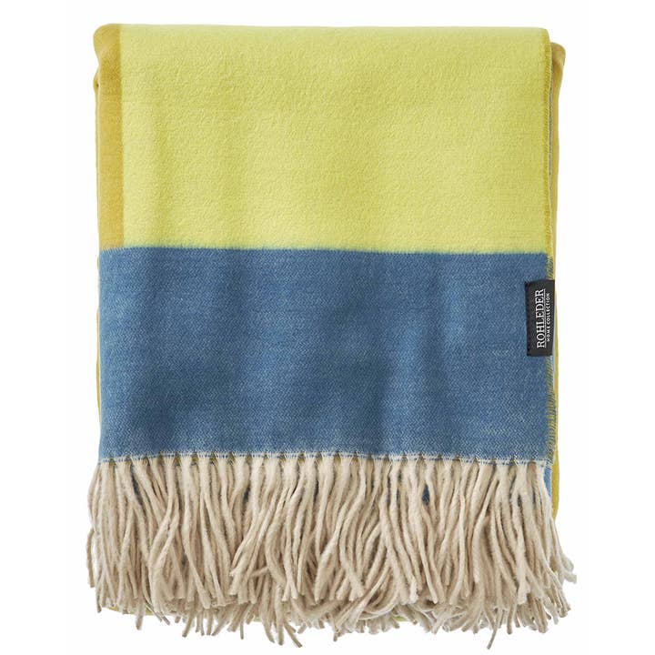 Colorblock blanket for wholesale by Rohleder GmbH