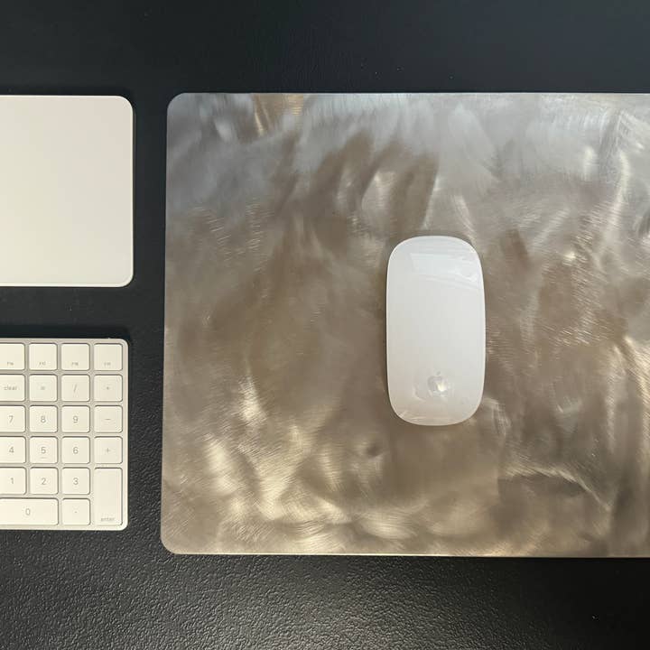 Epic QT - Wholesale Mousepad/Trackpad - Precision 304 Stainless Steel Mouse Pad Designed for Apple Magic Mouse - Compatible with All Mice Compact Standard Gaming XL XXL Sizes