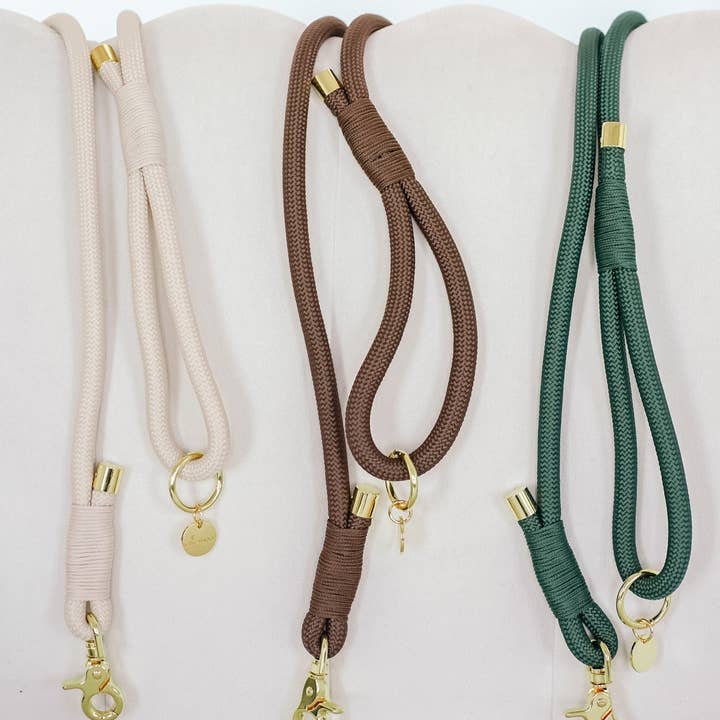 Cavology - Wholesale Pet Leash - Dog - BRAIDED ROPE LEASH - Chocolate Brown7