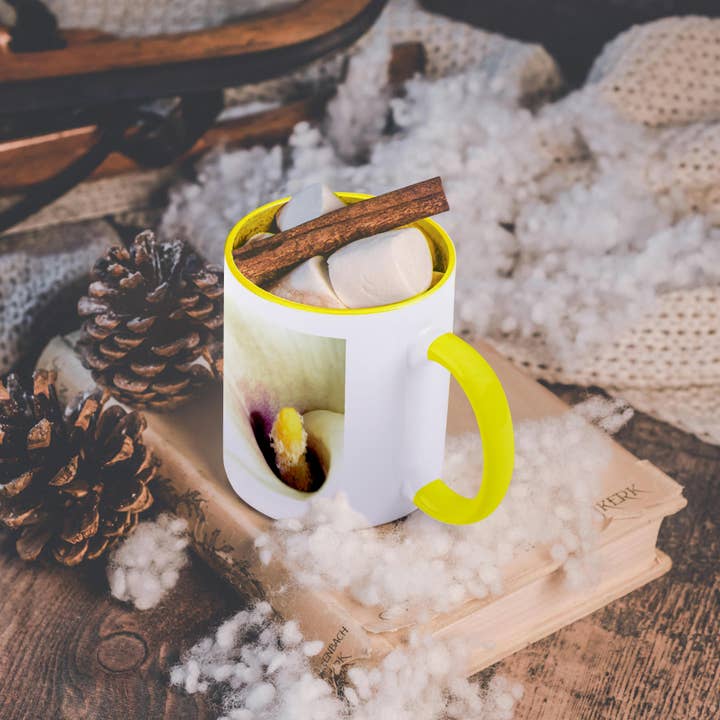 3dRose - Wholesale Coffee Mug - 3dRose, white and yellow calla lily II, Mug5