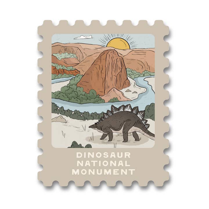 Dinosaur National Monument Vinyl Sticker for wholesale by The Doodling Nomad