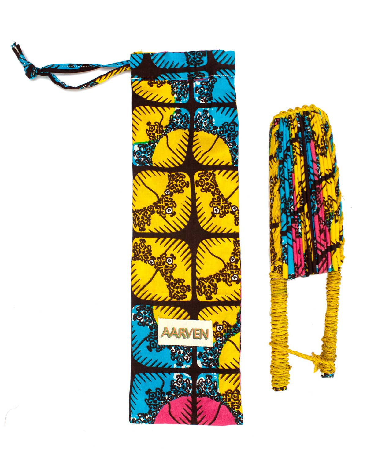 AARVEN – Großhandel 3D-Wandkunst – Ghanaische Stofffächer – 6er-Pack10