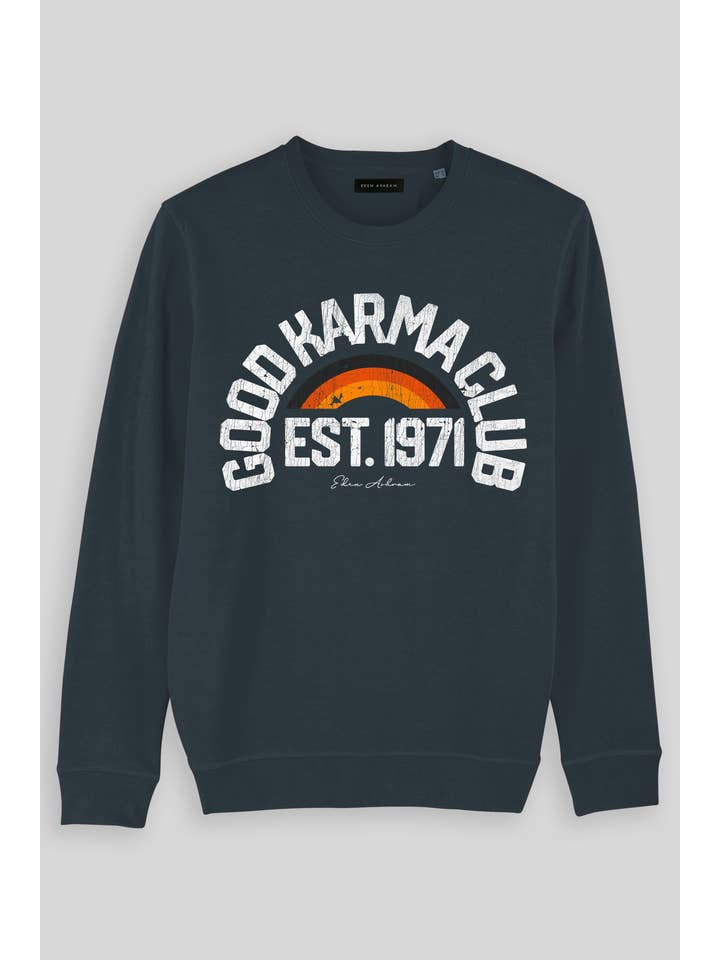 Eden Ashram - Wholesale Graphic Sweatshirt - Women's - Good Karma Club Premium Crew Neck Sweatshirt3