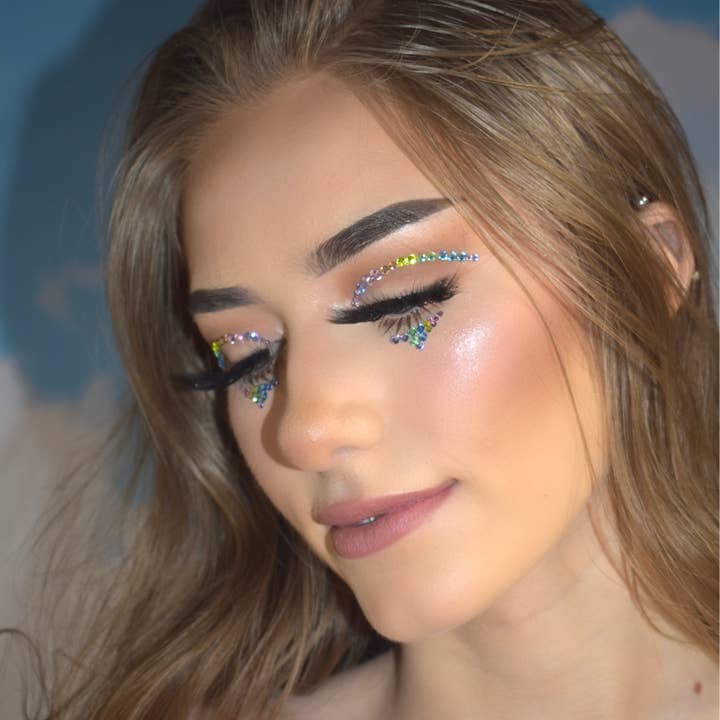 Lunautics - Wholesale Bodyglitter/shimmer - Daydream - Rainbow Cut gezichtsjuweel met kreukels1