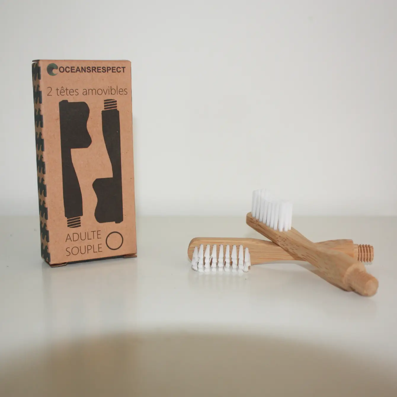 Oceansrespect 🌊🌍🌱 - Wholesale Toothbrush - Set of 2 Interchangeable Heads - Adult - Soft (Old packaging1