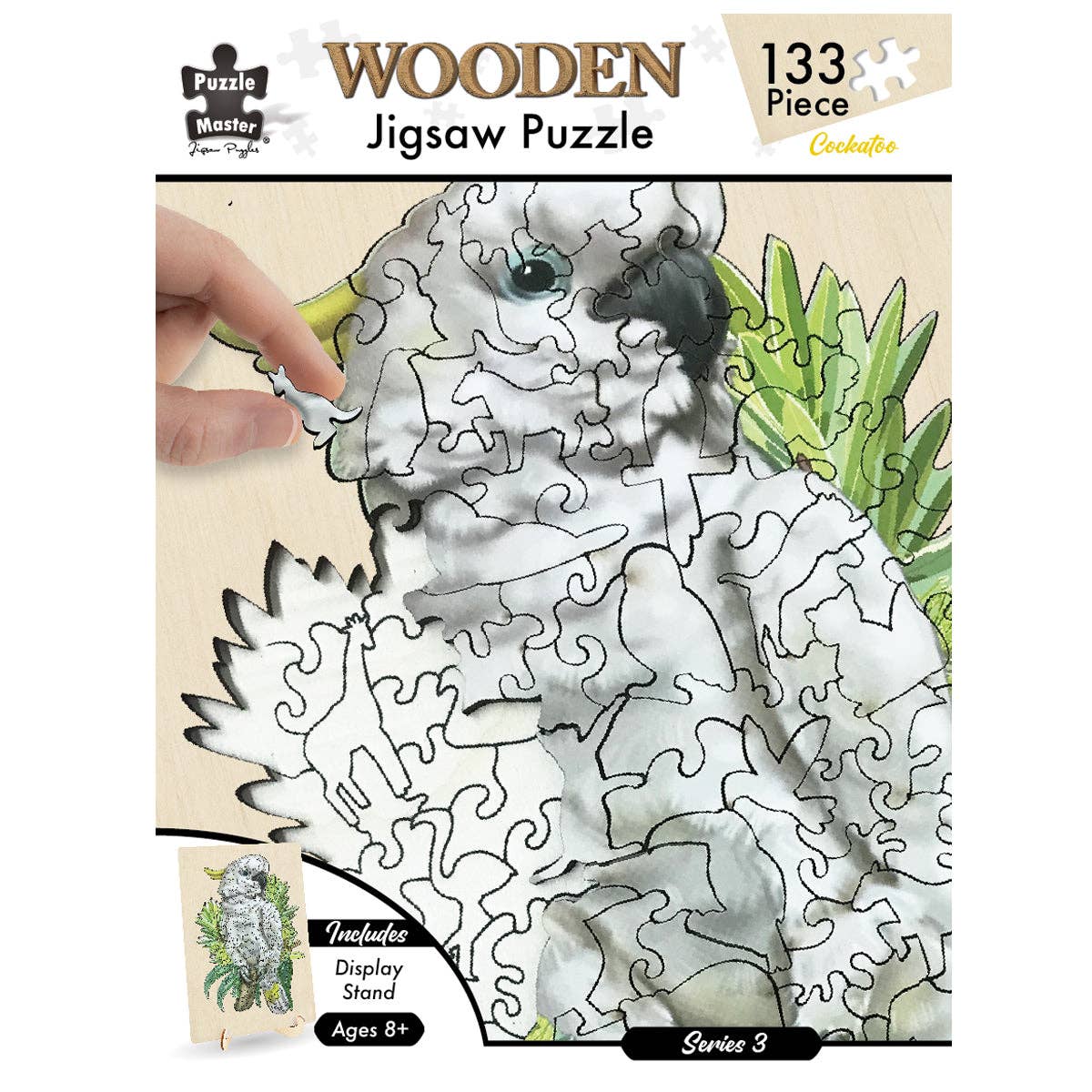 BMS Brands North America - Wholesale Puzzle - Kids - Cockatoo - 133 Pc Wooden Jigsaw Puzzle7