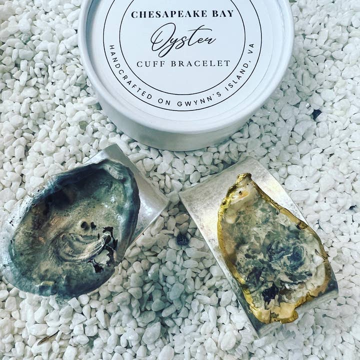 The French Pearl - Wholesale Cuff Bracelet - Chesapeake Bay Oyster Shell Cuff Bracelet - Coastal Jewelry2