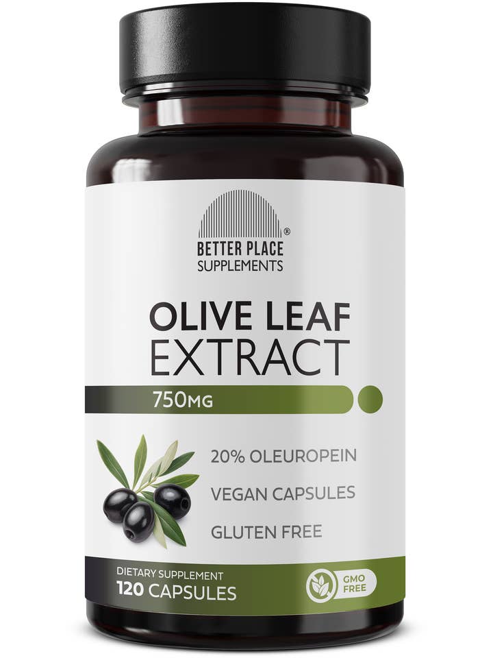Olivenbladsekstrakt 750 mg Plantebaseret Velvære Support for engroshandel hos Better Place Brands