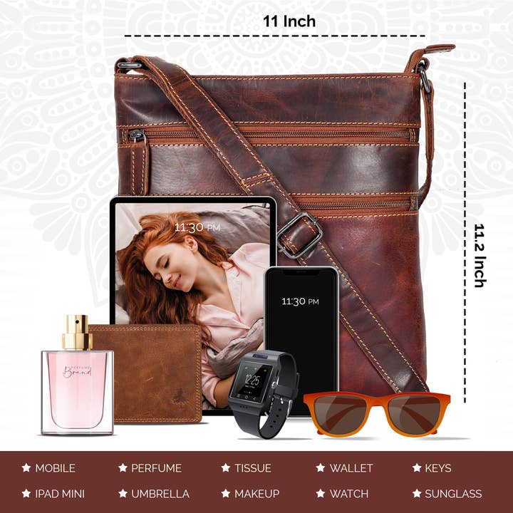 Greenwood Leather - Wholesale Crossbody Bag - Women's - Leather Crossbody Purse