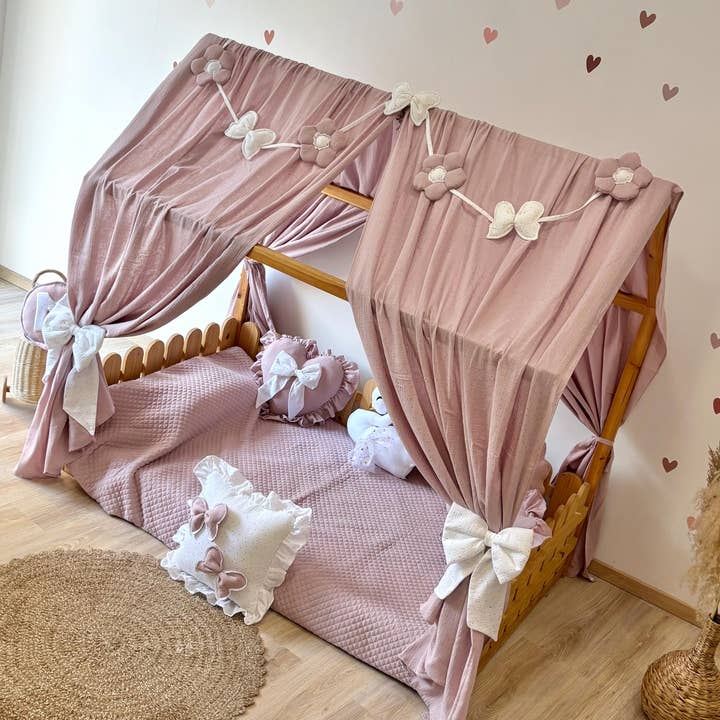 Velvet White - Wholesale Bed canopy – Child & baby - Muslin Canopy | Princess Bed Canopy3