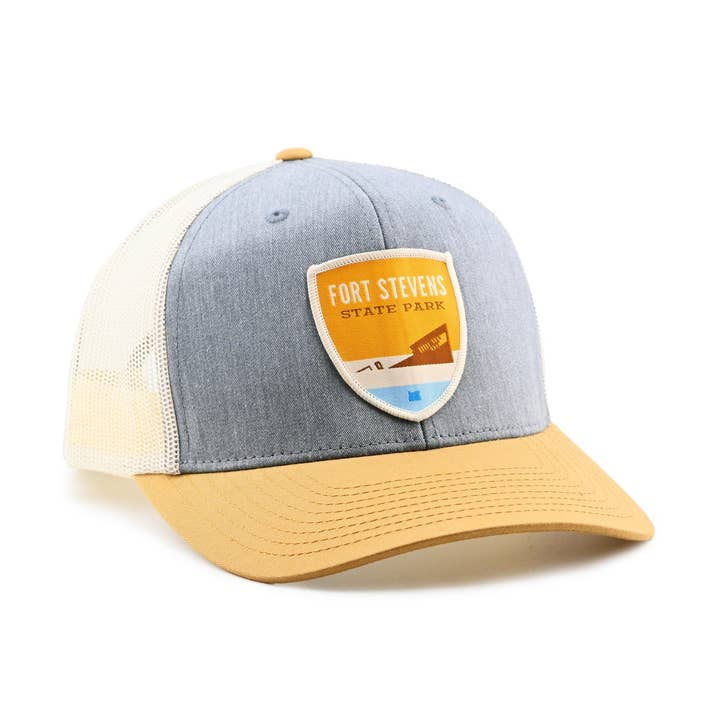 Fort Stevens Shipwreck Trucker Hat for wholesale by Patchmarks