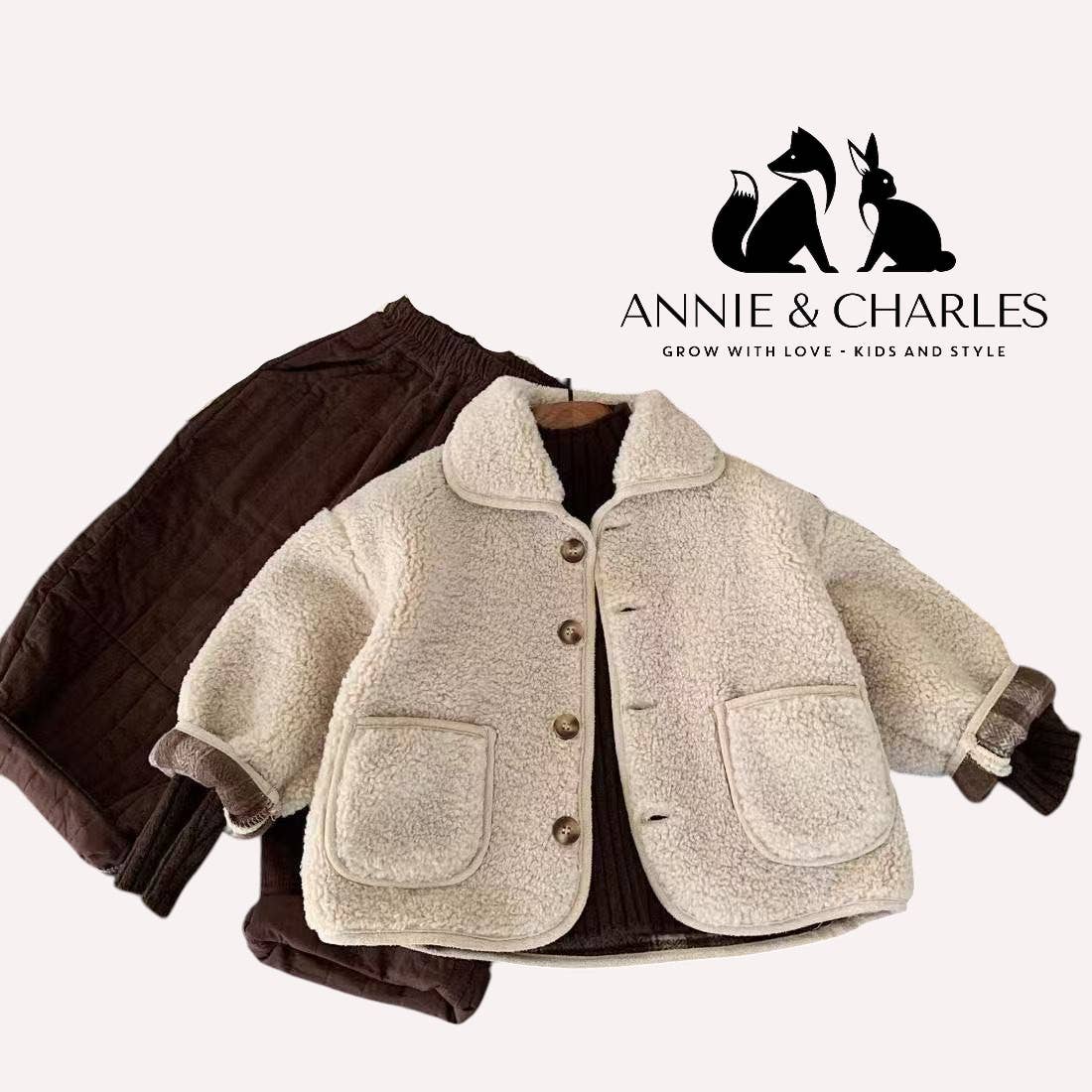 Annie & Charles - Wholesale Puffer Jacket - Kids - Annie & Charles® Cozy Children's Jacket HAZEL0