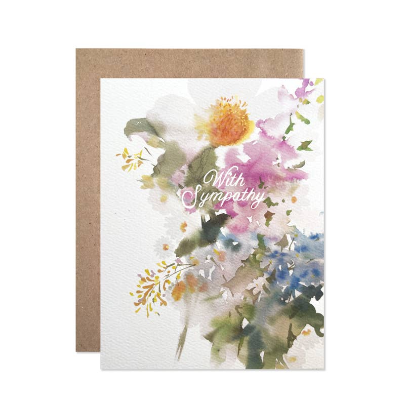 Hartland Cards - Wholesale Sympathy Card - With Sympathy by Helen Dealtry