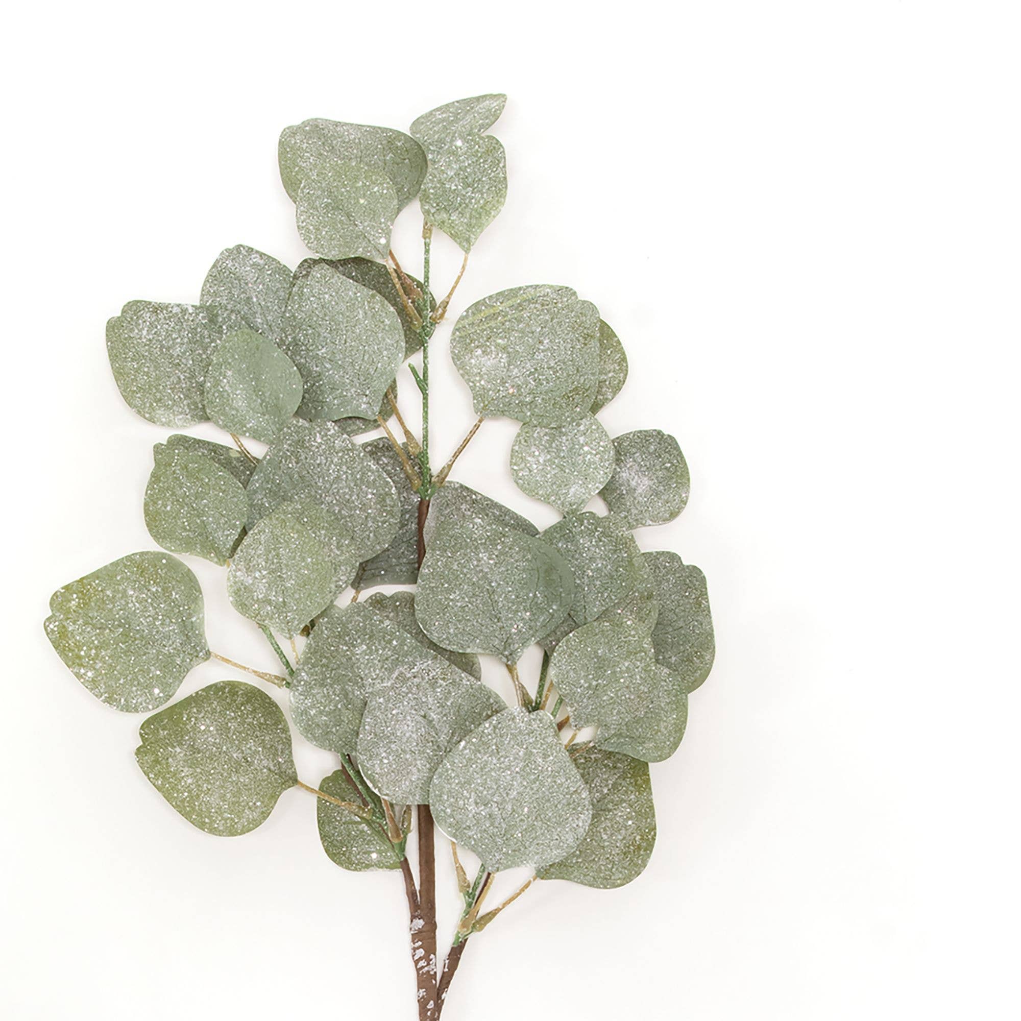 Saybrook Lane - Wholesale Artificial flowers - Frosted Dollar Eucalyptus Leaf Spray, 29"1
