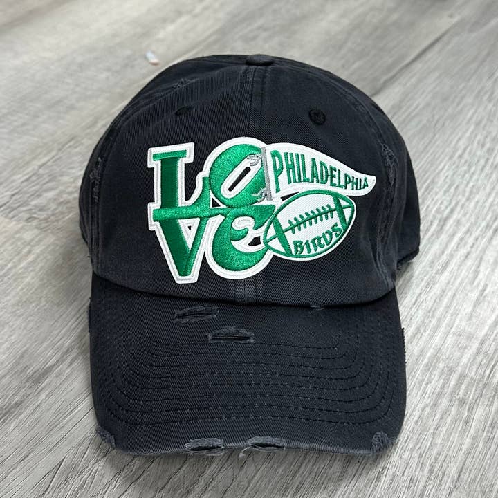 LOVE Philly Football Hat (Black) for wholesale by Just C