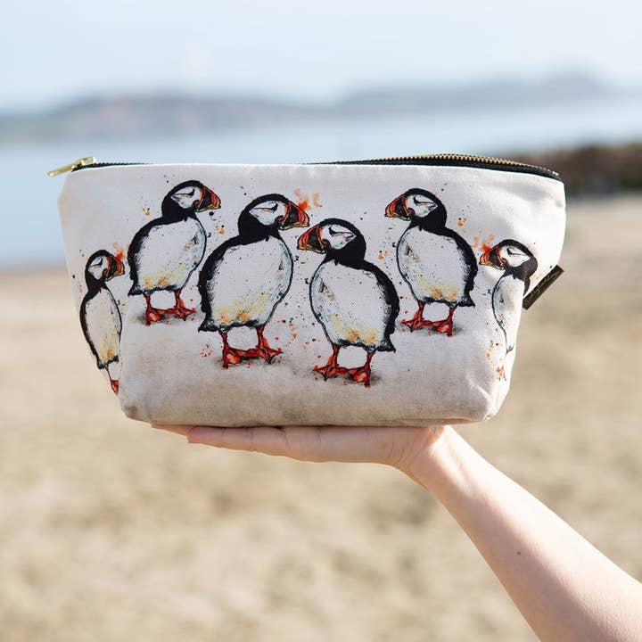 Dollyhotdogs - Wholesale Makeup/Cosmetic Bag - Puffin Cosmetic Bag