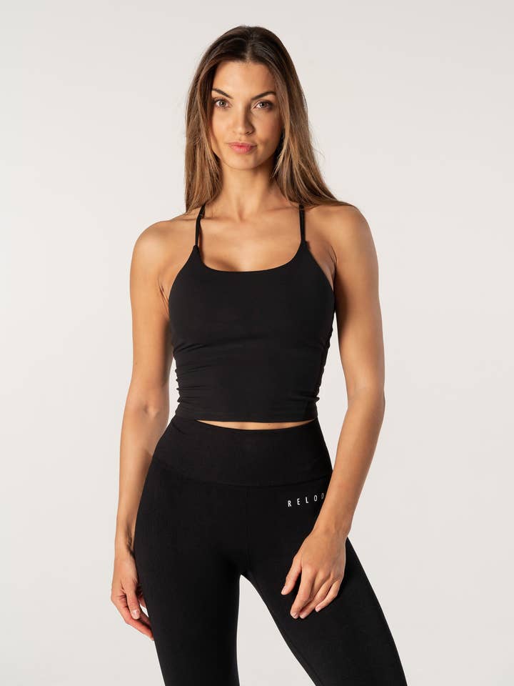 Core Singlet Top - Zwart voor wholesale door Relode AB