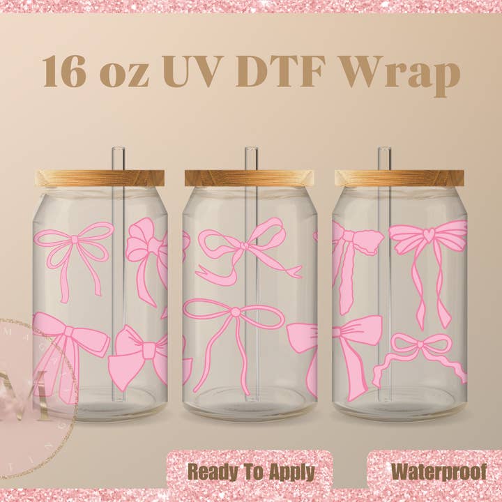 Diferentes Lazos Coqueta UV DTF Envoltura para venta al por mayor de Dm Crafting