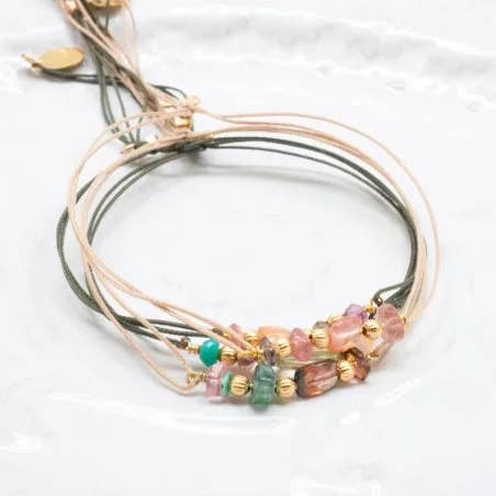 Pulseira BBQ mistura de pedras por atacado de by Johanne