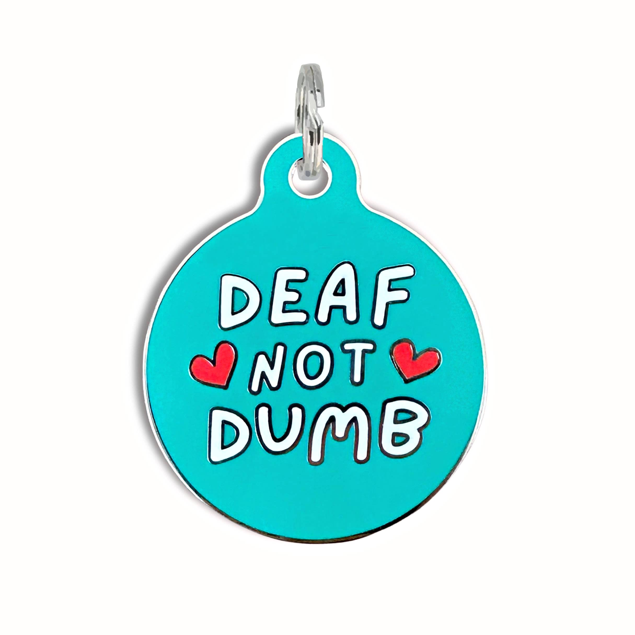 Bad Tags - Wholesale Pet Identification Tag - Dog - Dog ID Tag with Personalized QR Code - Deaf not Dumb