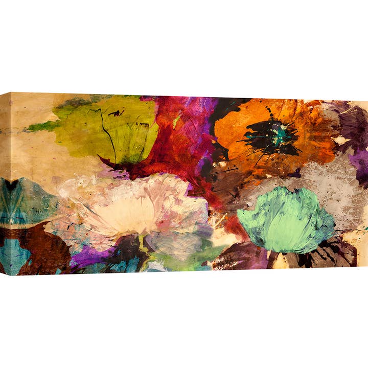 Modern painting with flowers: Jim Stone, Abstract Flowers for wholesale by Selected Artworks Italia
