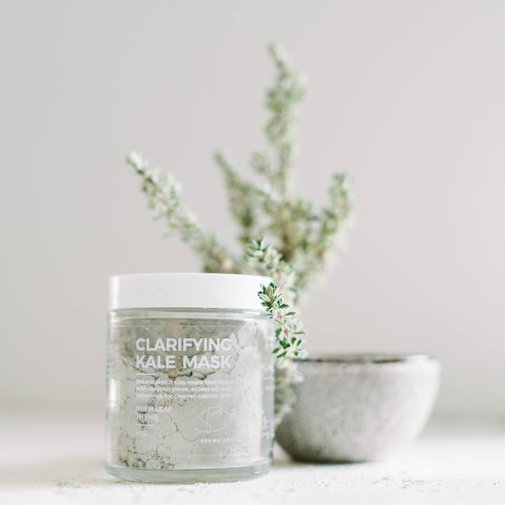 Brown and Coconut - Wholesale Skincare Face Mask - Clarifying Kale Mask
