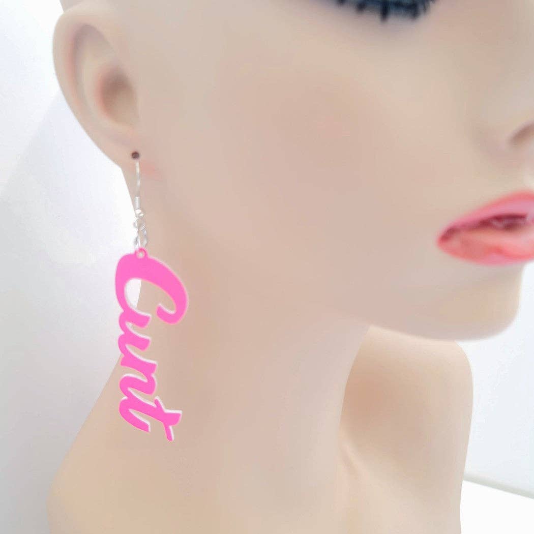Mixtape Your Life - Wholesale Dangle Earrings - Mini Cunt Dangle Earrings9