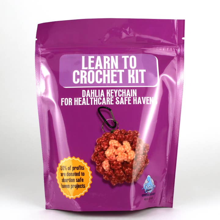 Citizens Crochet - Wholesale Knitting/Crochet Supplies - Dahlia Keychain Learn to Crochet Kit for Healthcare Safe Havens6