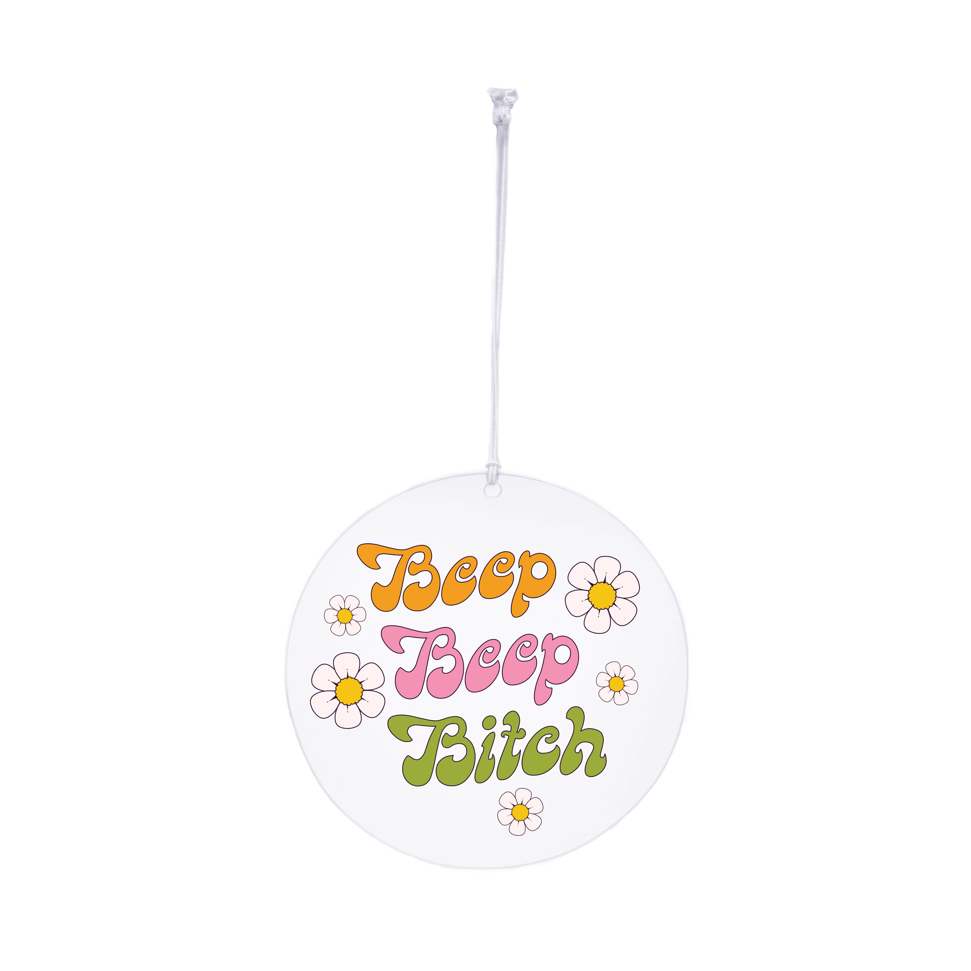 femfetti - Wholesale Car Decorative Charm - Women's - Beep Beep Bitch Rearview Mirror Hang1