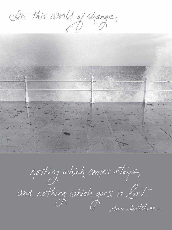 247toy: in This World of Change, Nothing Which Comes Stays, and Nothing Which Goes Is Lost. - Anne Swetchine for wholesale by Bonair Daydreams