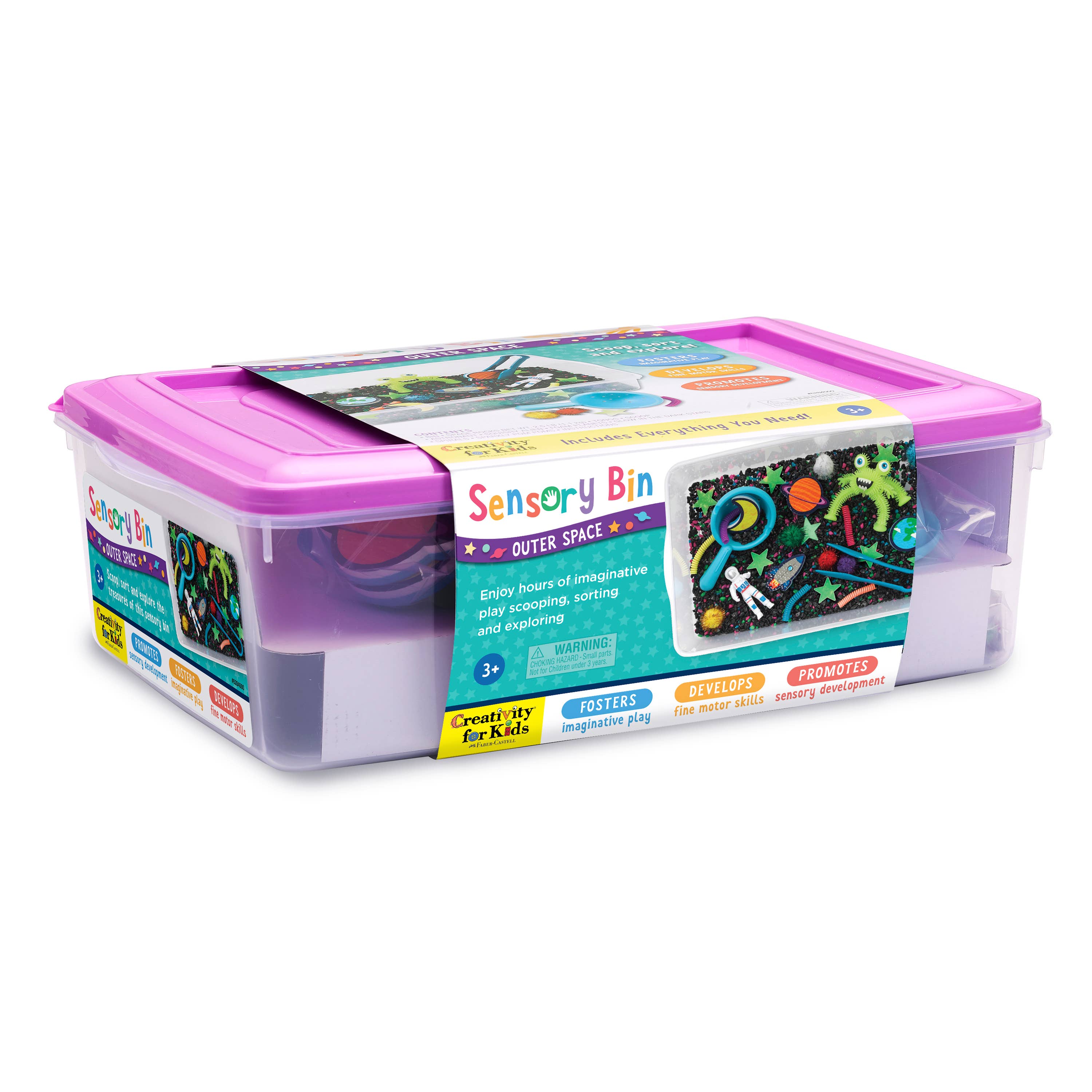 Faber-Castell / Creativity for Kids - Wholesale Toy Set - Kids - Sensory Bin Outer Space Activity Bin for Kids7