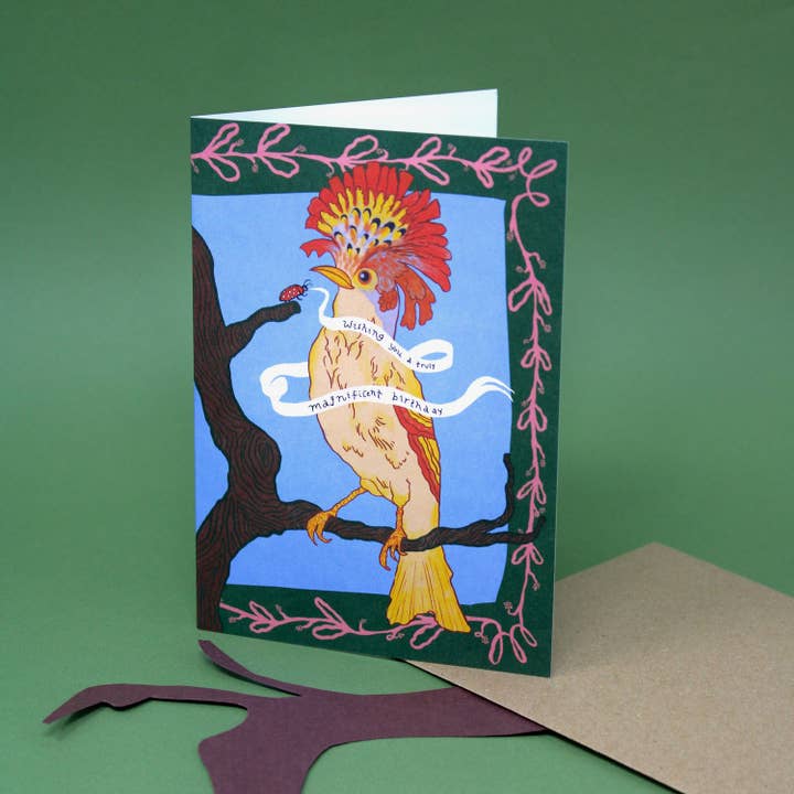 Storslået fødselsdag A6 lykønskningskort for engroshandel hos Ark Colour Design